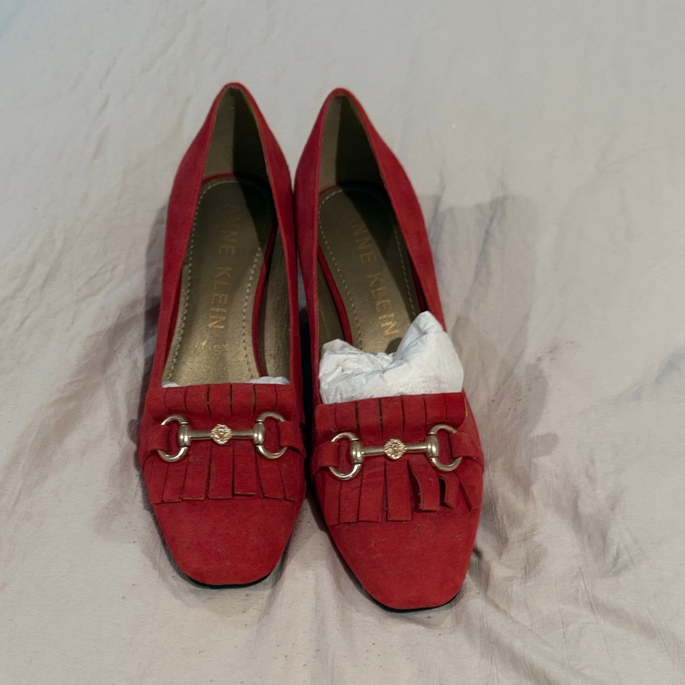 Anne Klein Scarlet Red Loafers